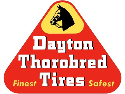 Dayton thorobred tires diecut - thorobred,