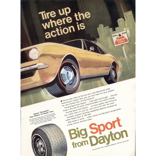 Vintage 1968 dayton tires - dayton,