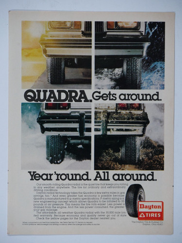 1980 dayton tires quadra gets - dayton,