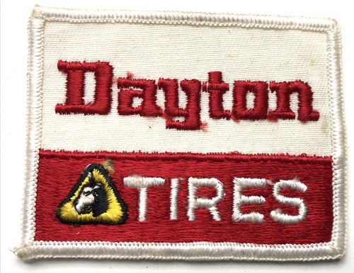 Vtg dayton tires patch - patch, 3"-