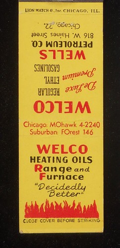1950s welco heating oils - welco,
