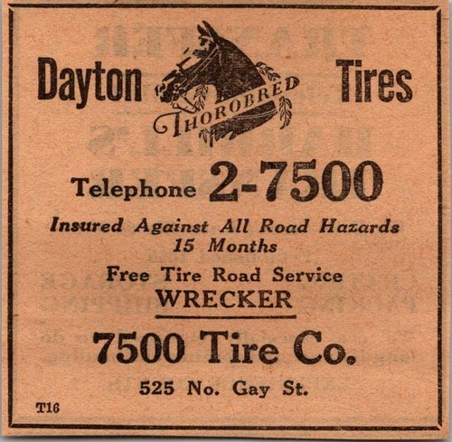 7500 tire dayton thorobred - tire, co